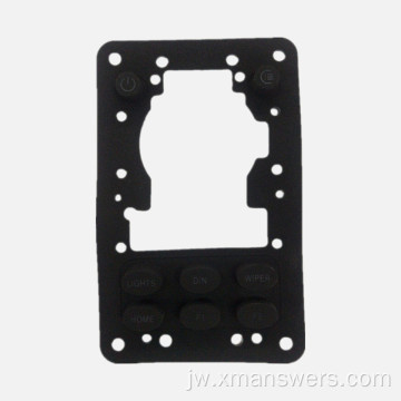 Overmolded Non-konduktif Silicone Karet Tombol Pad